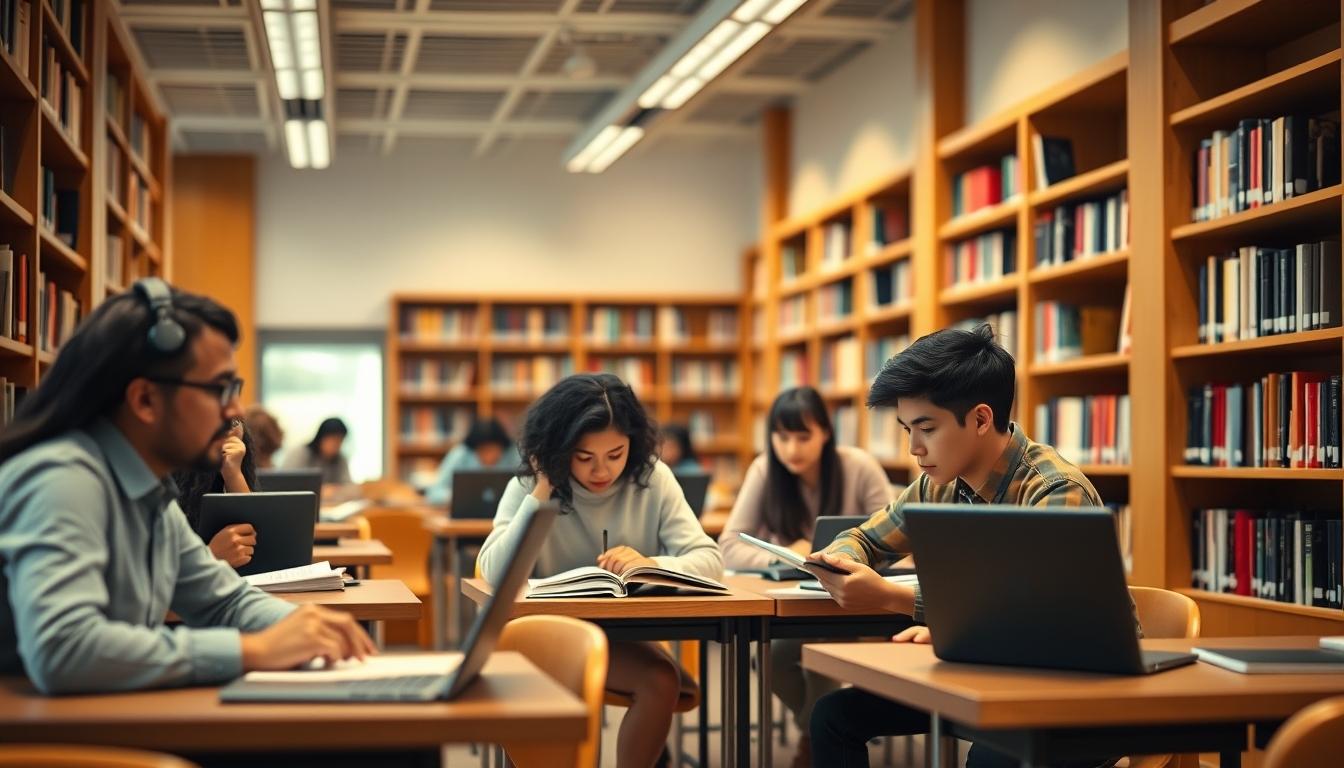 Organized study environment supporting productive learning